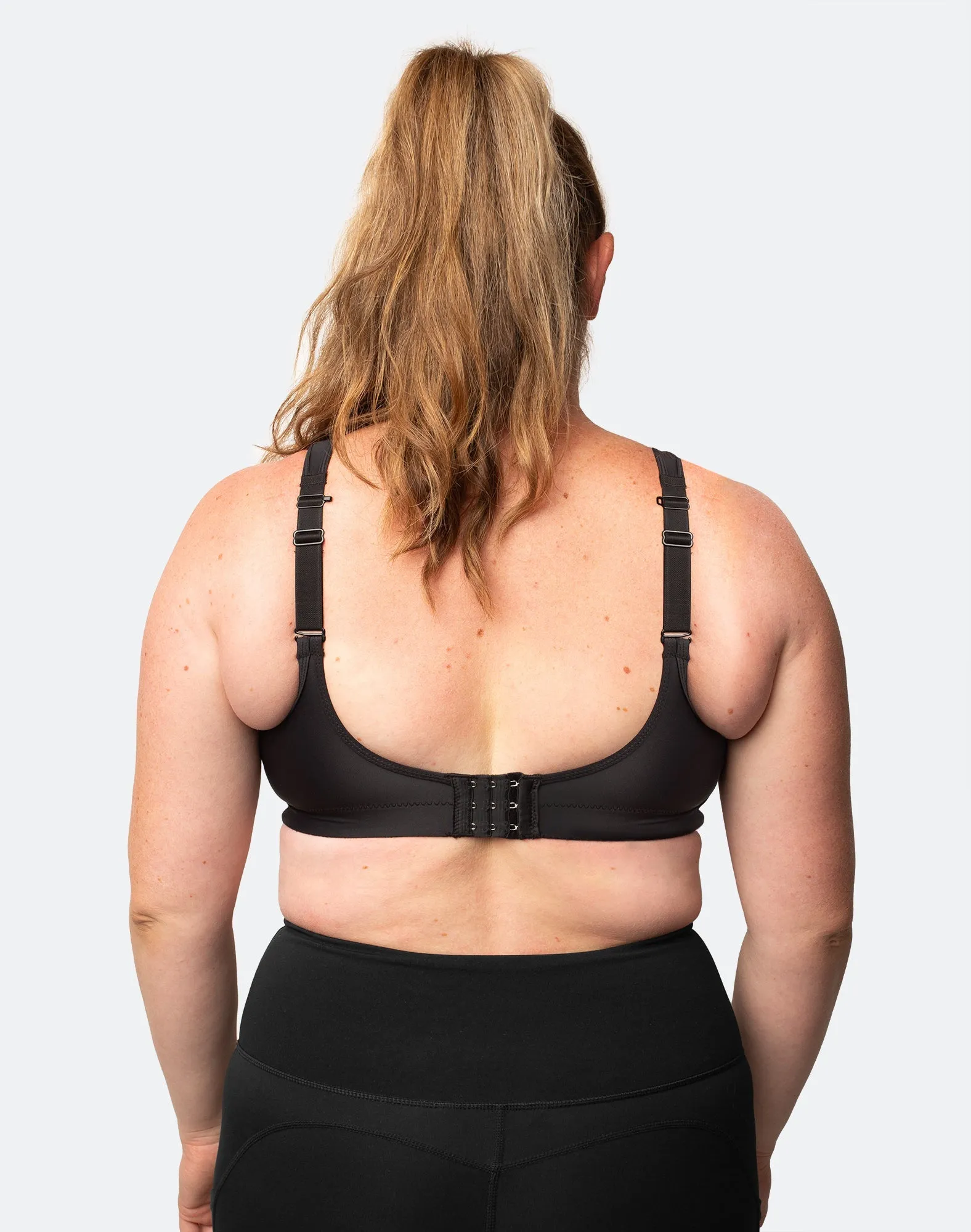 ** CLEARANCE ** Plus Cup Size (H-J) Nursing Bra - Luxe Bra Black