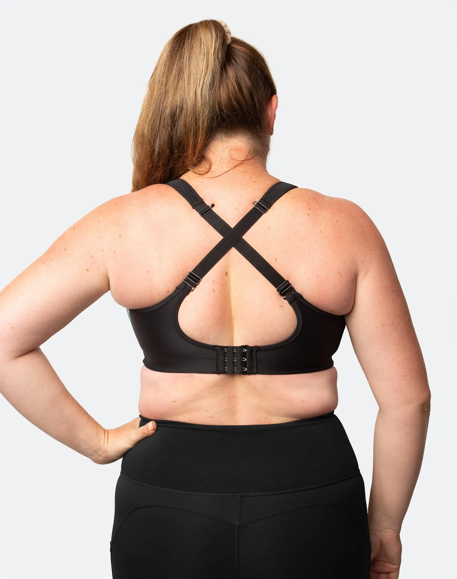 ** CLEARANCE ** Plus Cup Size (H-J) Nursing Bra - Luxe Bra Black