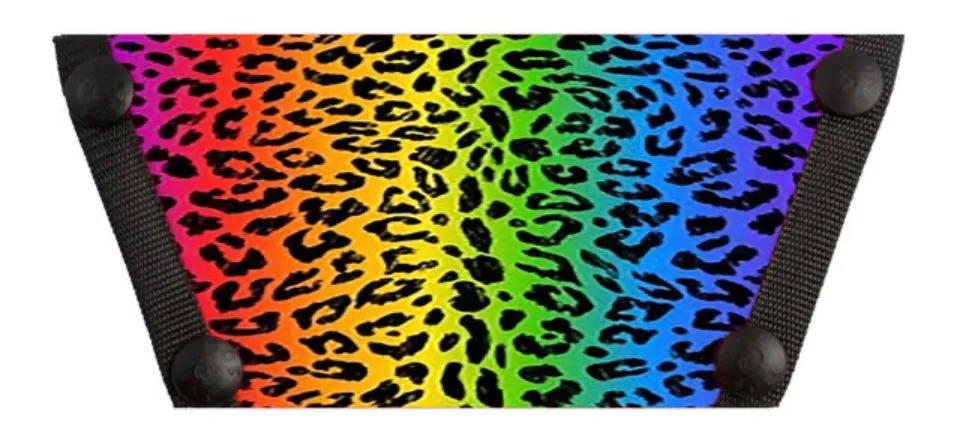 * Leopard Rainbow Shoe Tops