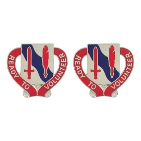 105th Personnel Services Battalion Unit Crest (Ready to Volunteer) - Sold in Pairs