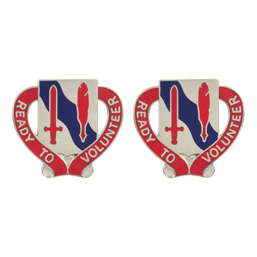 105th Personnel Services Battalion Unit Crest (Ready to Volunteer) - Sold in Pairs