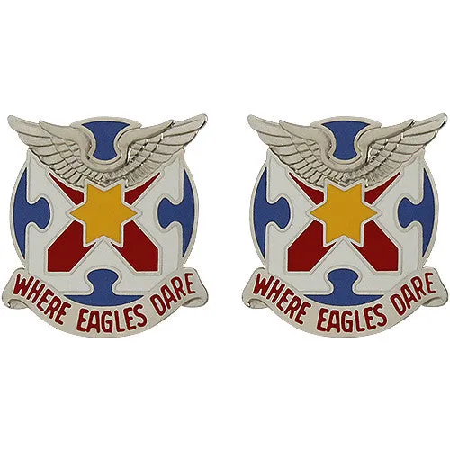 131st Aviation Regiment Unit Crest (Where Eagles Dare) - Sold in Pairs