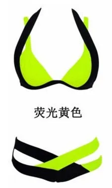 2021 Bikini Color Matching Sexy Women's Swimsuit Sizes S - XL