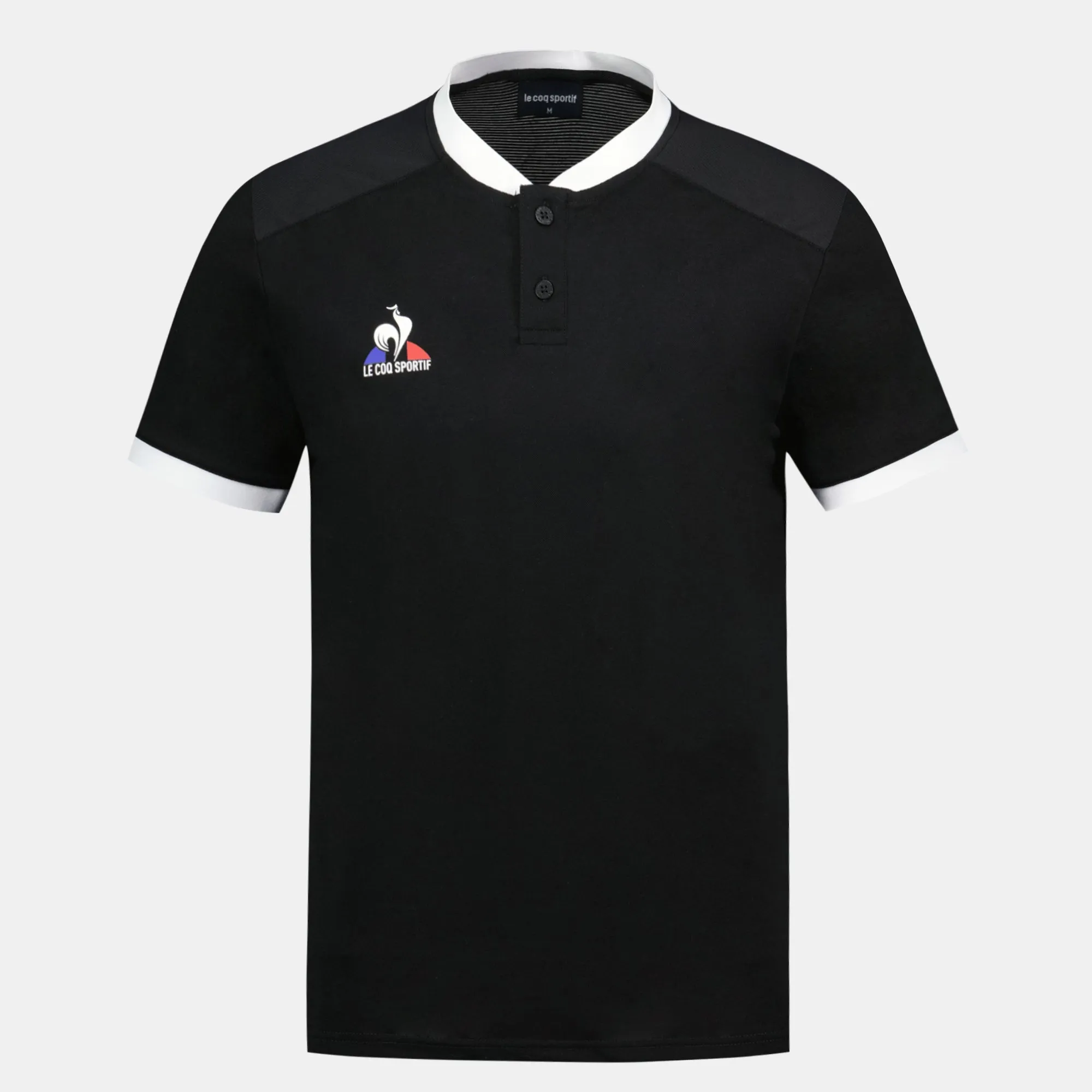 2421621-TENNIS Polo SS N°7 M black | Polo Homme