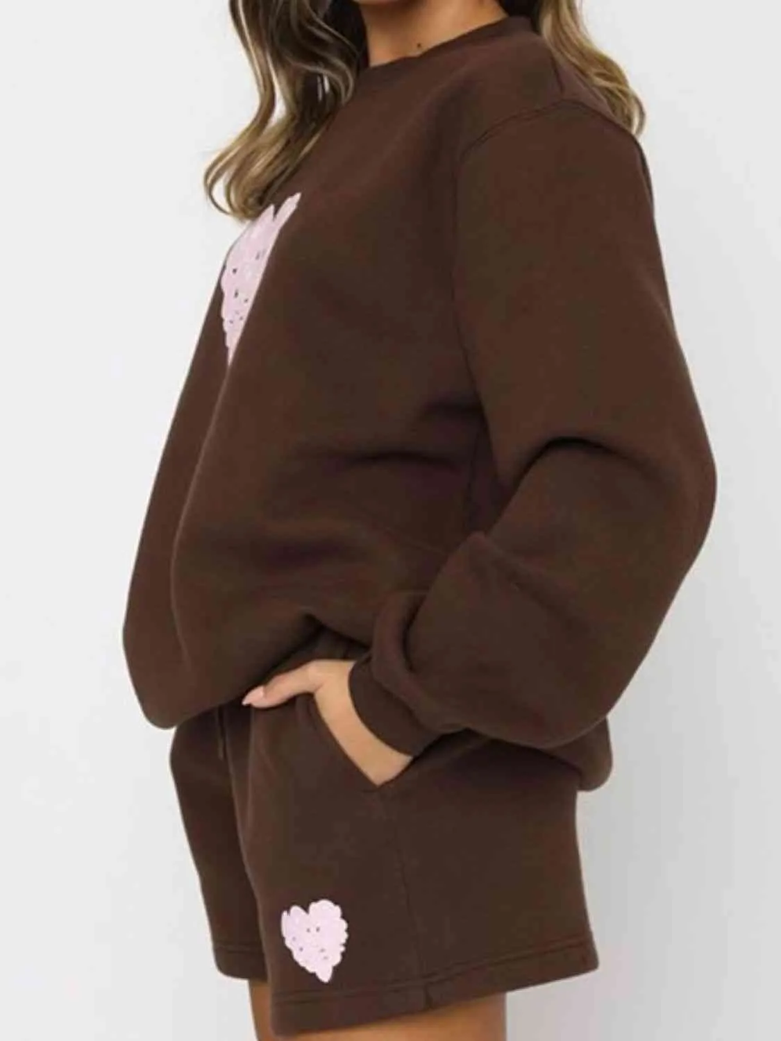 3 Love Daydream Sweatshirt w/ Shorts Outfit