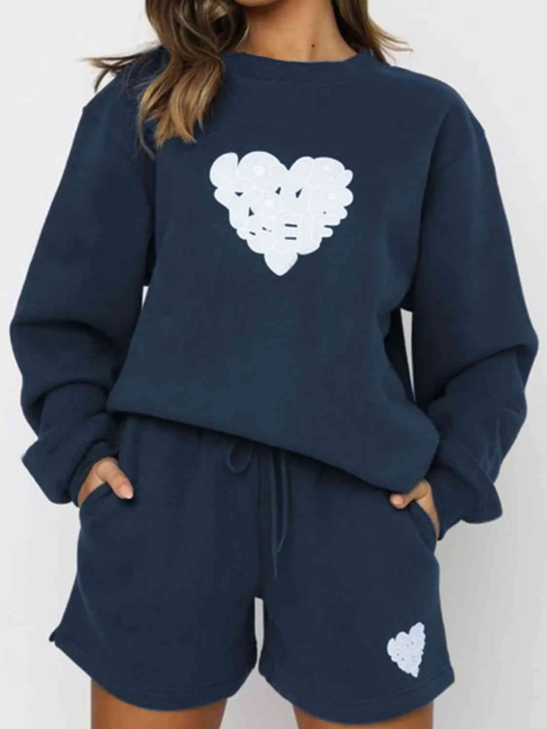 3 Love Daydream Sweatshirt w/ Shorts Outfit