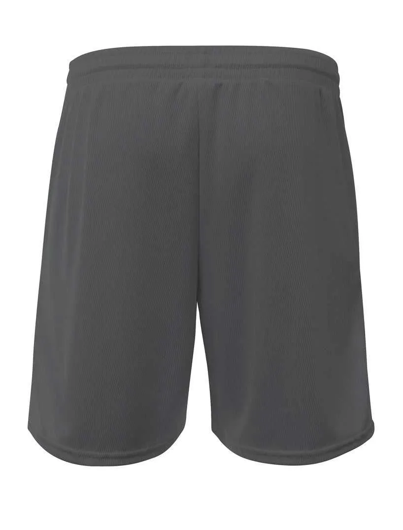 A4 NB5384 Youth Flatback Mesh Short with Pocket - Graphite