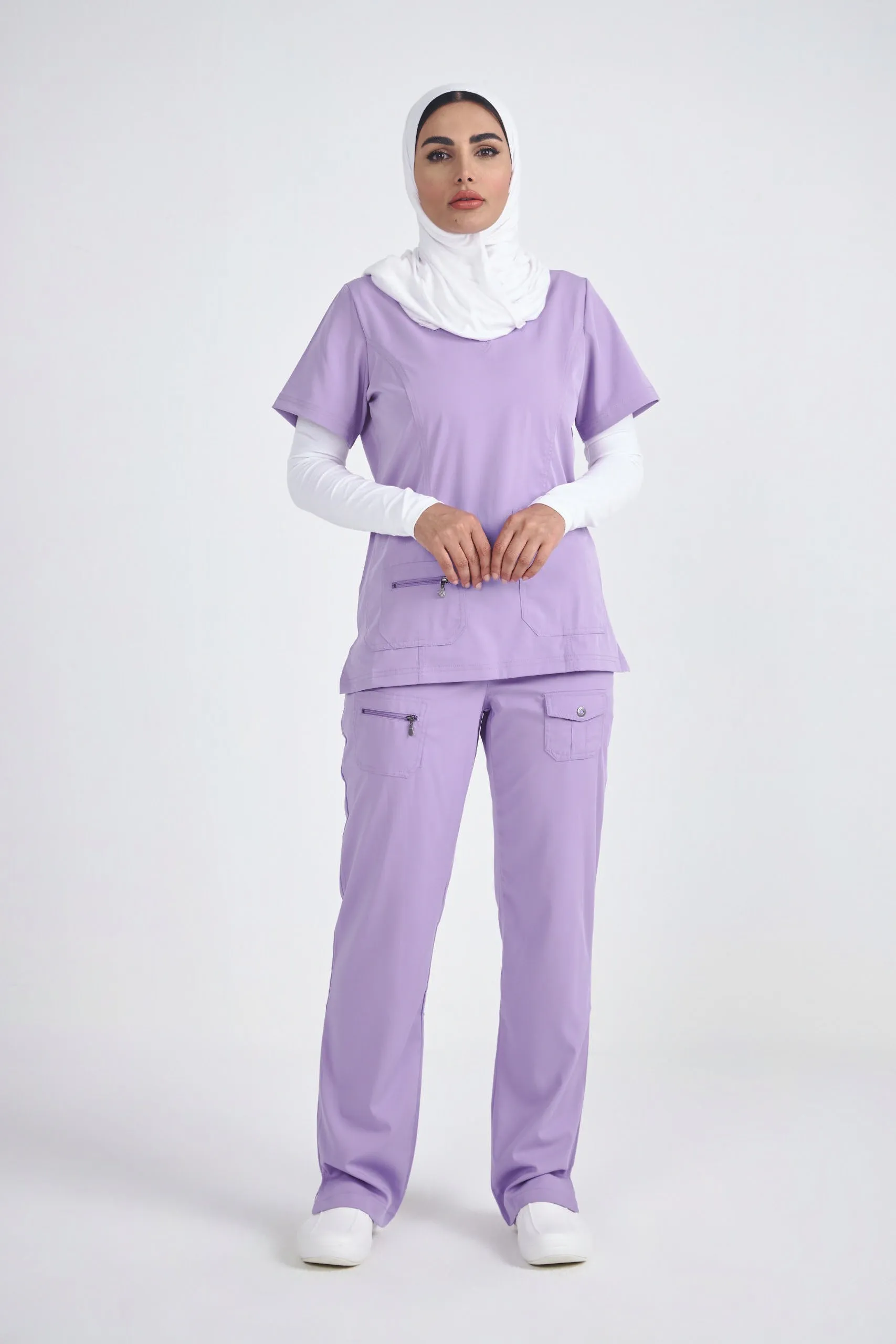 Adar Pro - Women's Elevated V-neck Scrub Scrub Set P4212-P4100