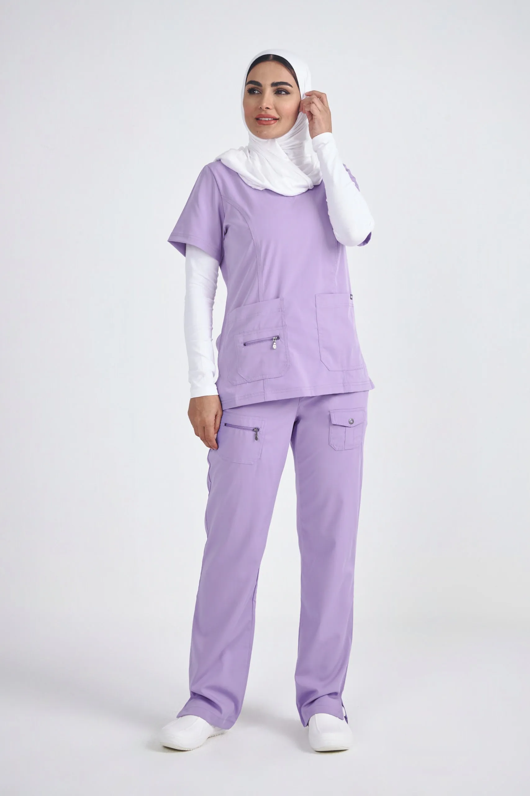 Adar Pro - Women's Elevated V-neck Scrub Scrub Set P4212-P4100