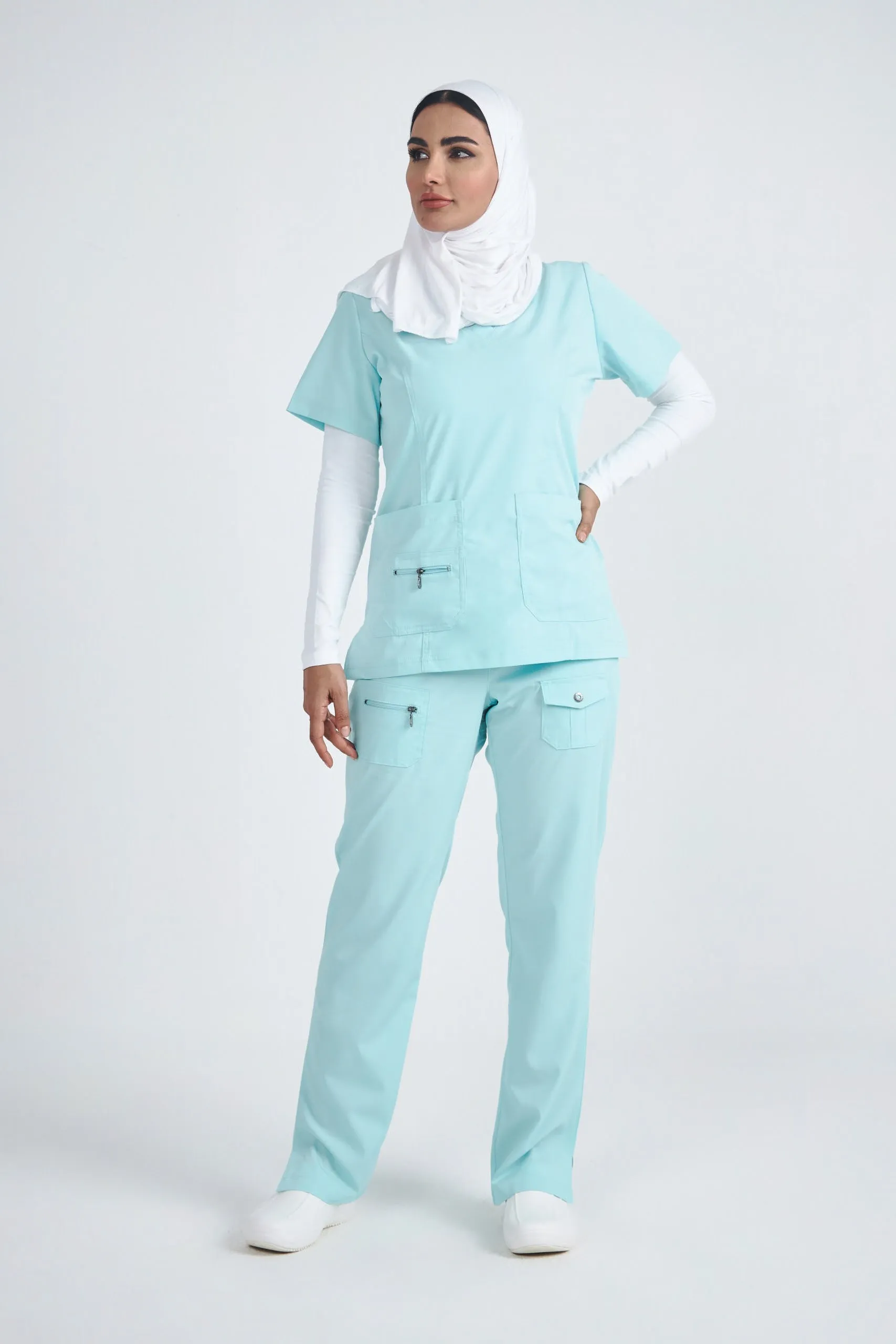 Adar Pro - Women's Elevated V-neck Scrub Scrub Set P4212-P4100