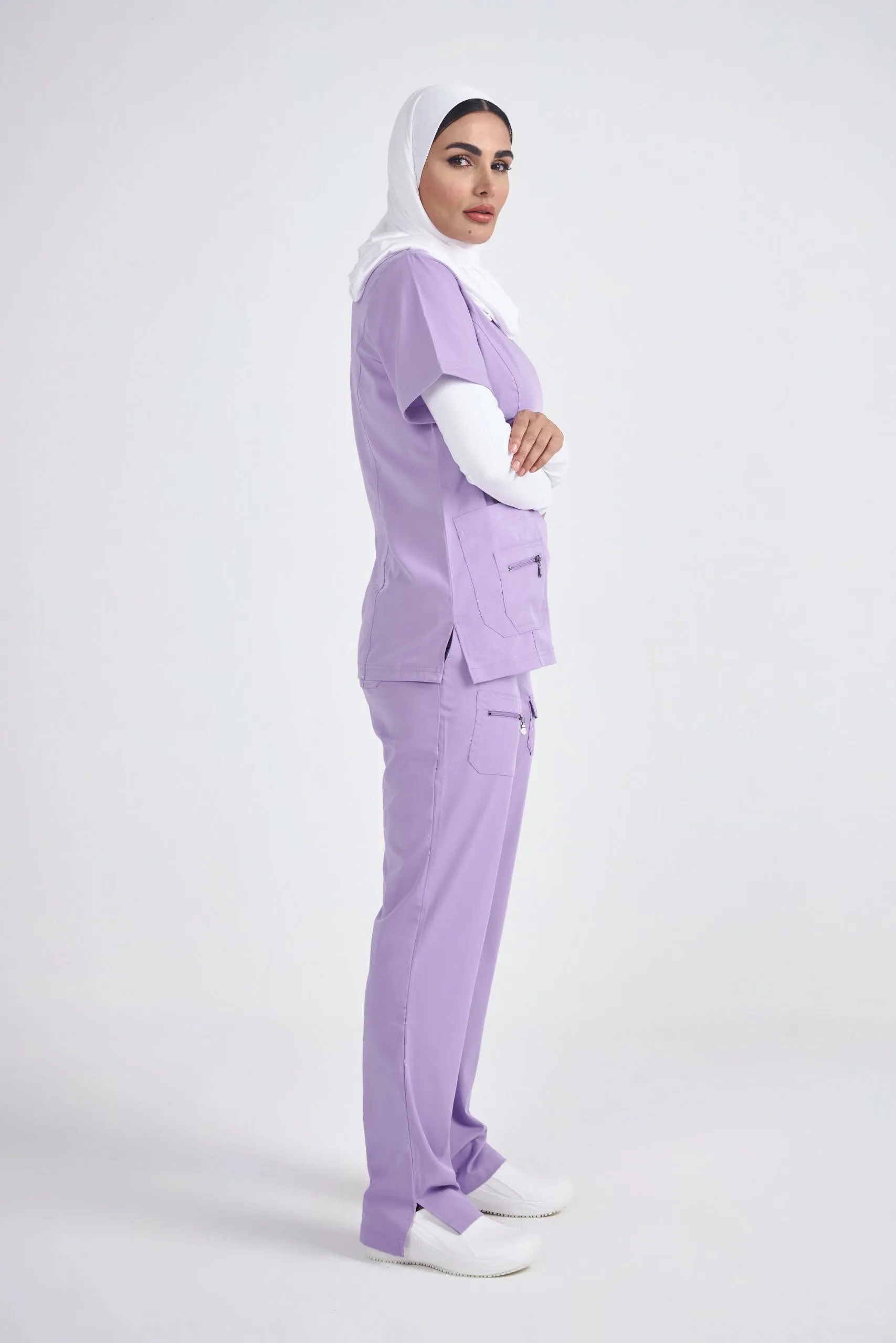 Adar Pro - Women's Elevated V-neck Scrub Scrub Set P4212-P4100