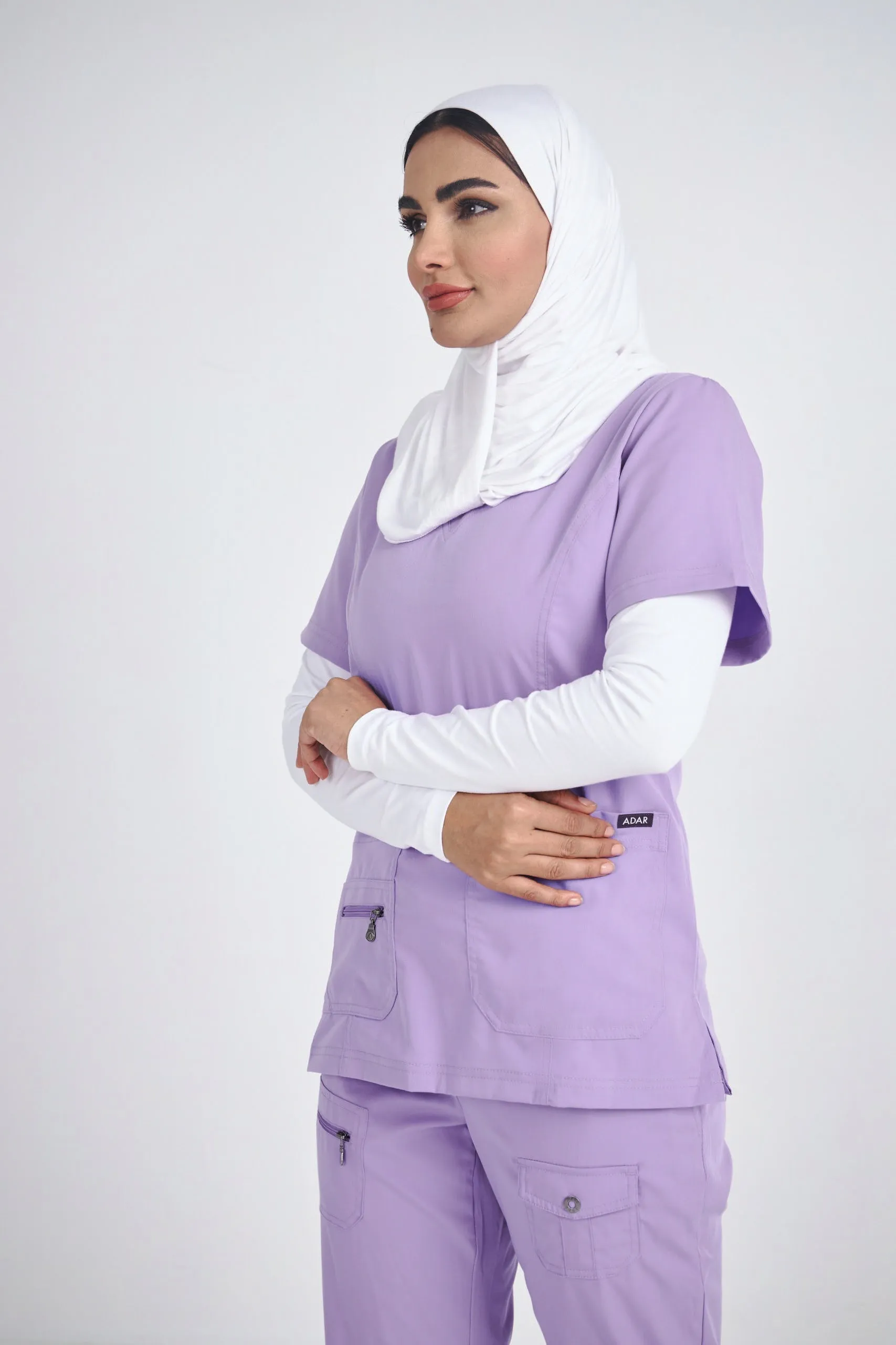 Adar Pro - Women's Elevated V-neck Scrub Scrub Set P4212-P4100
