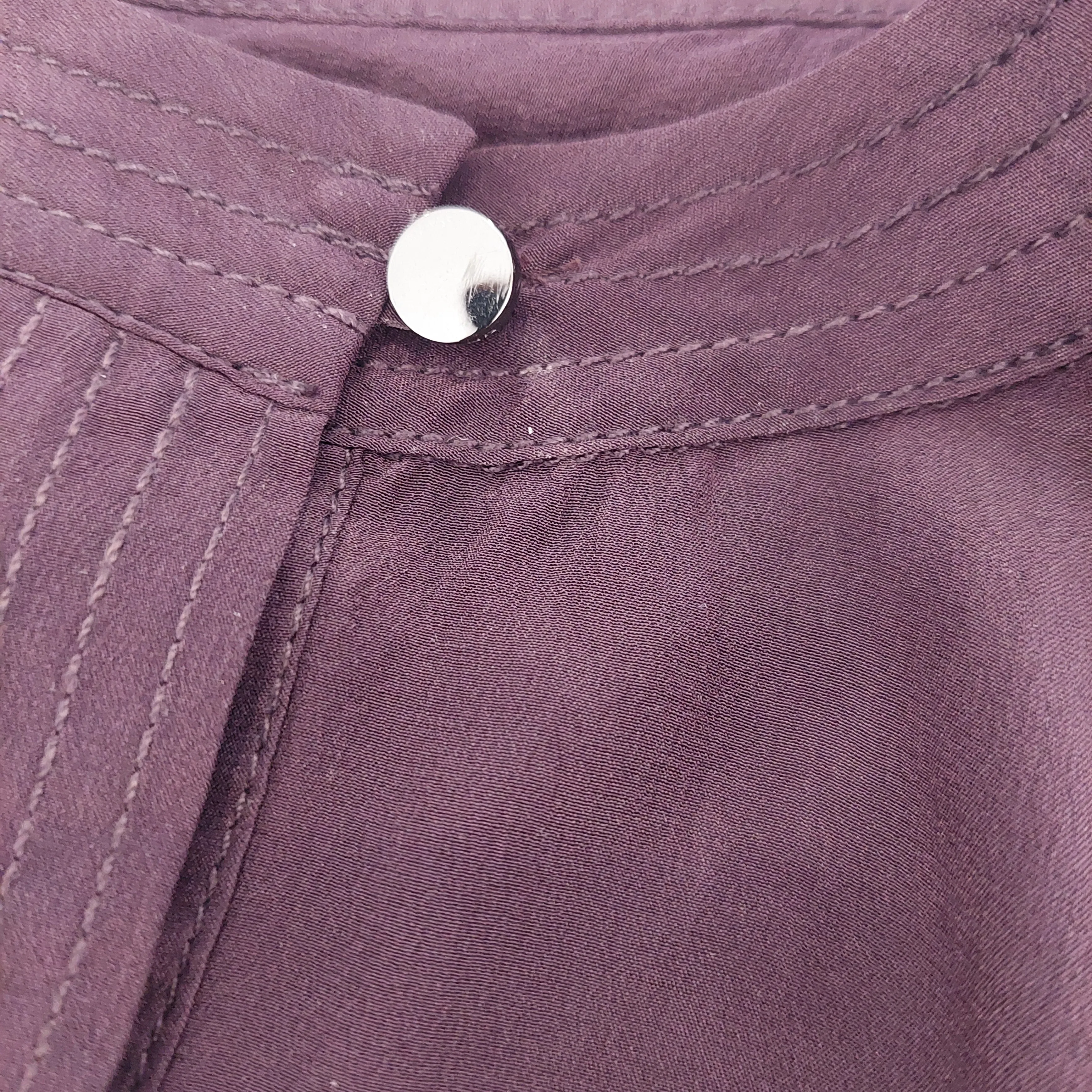 Banana Republic Purple Flat-collar Blouse | Pre Loved |