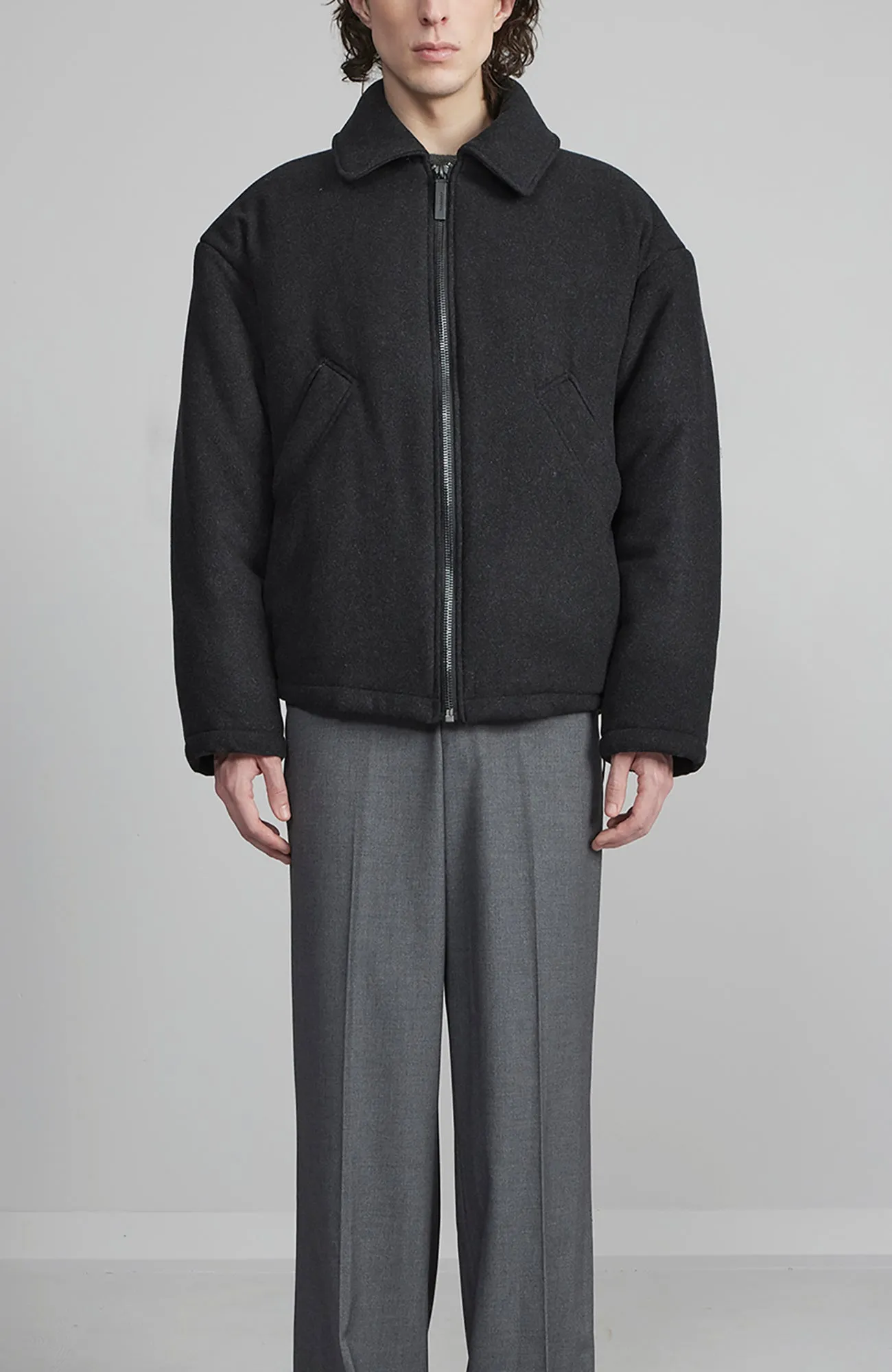 Stylish Barton III Wool Bomber Jacket