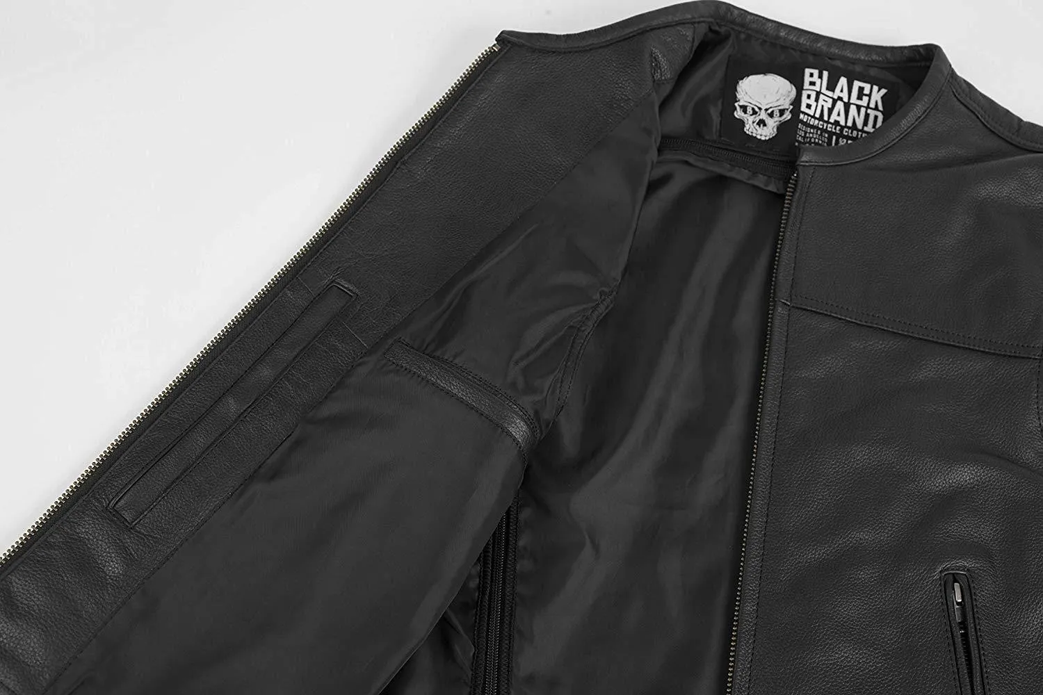 Black Brand Dagger Men's Leather Vest