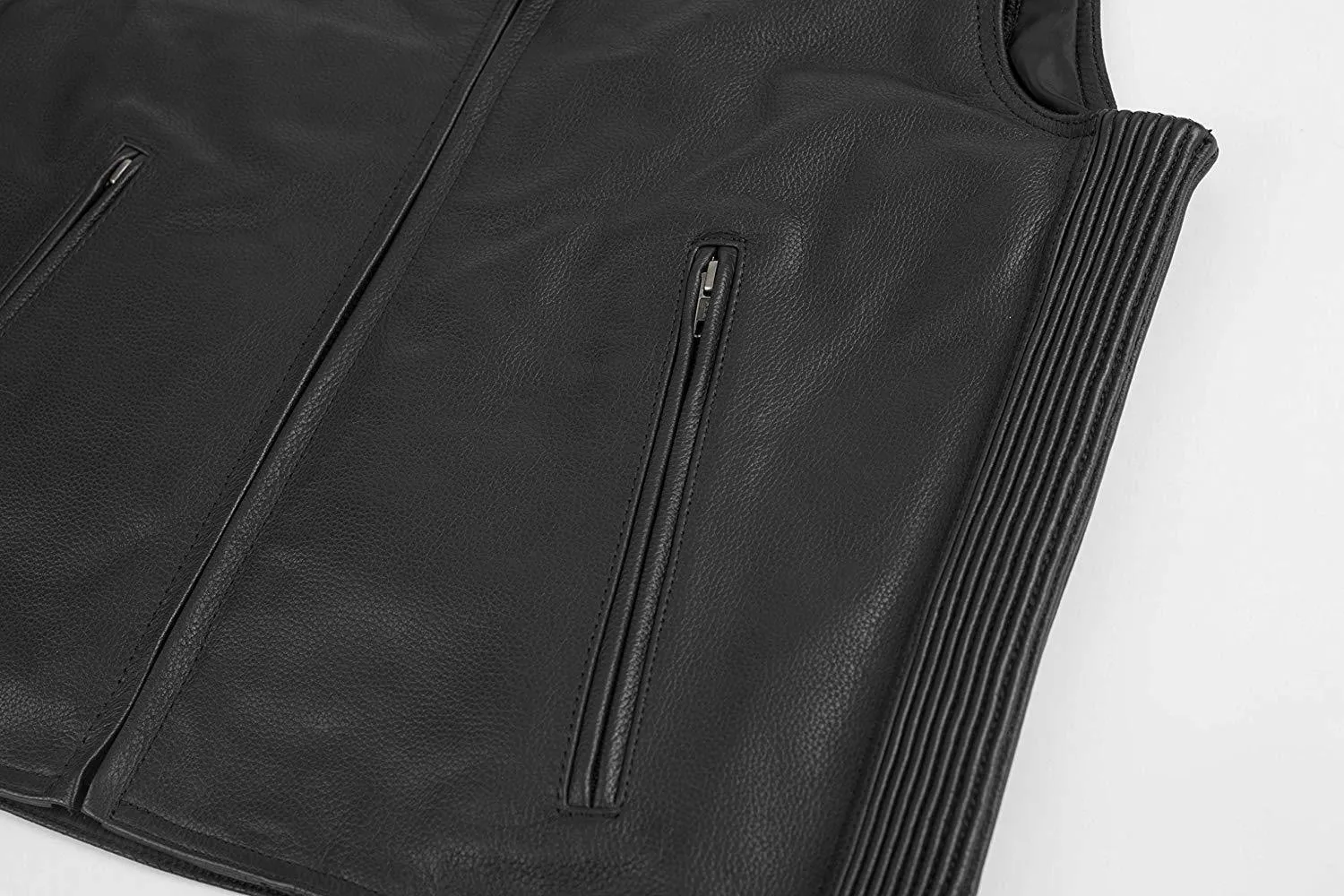 Black Brand Dagger Men's Leather Vest