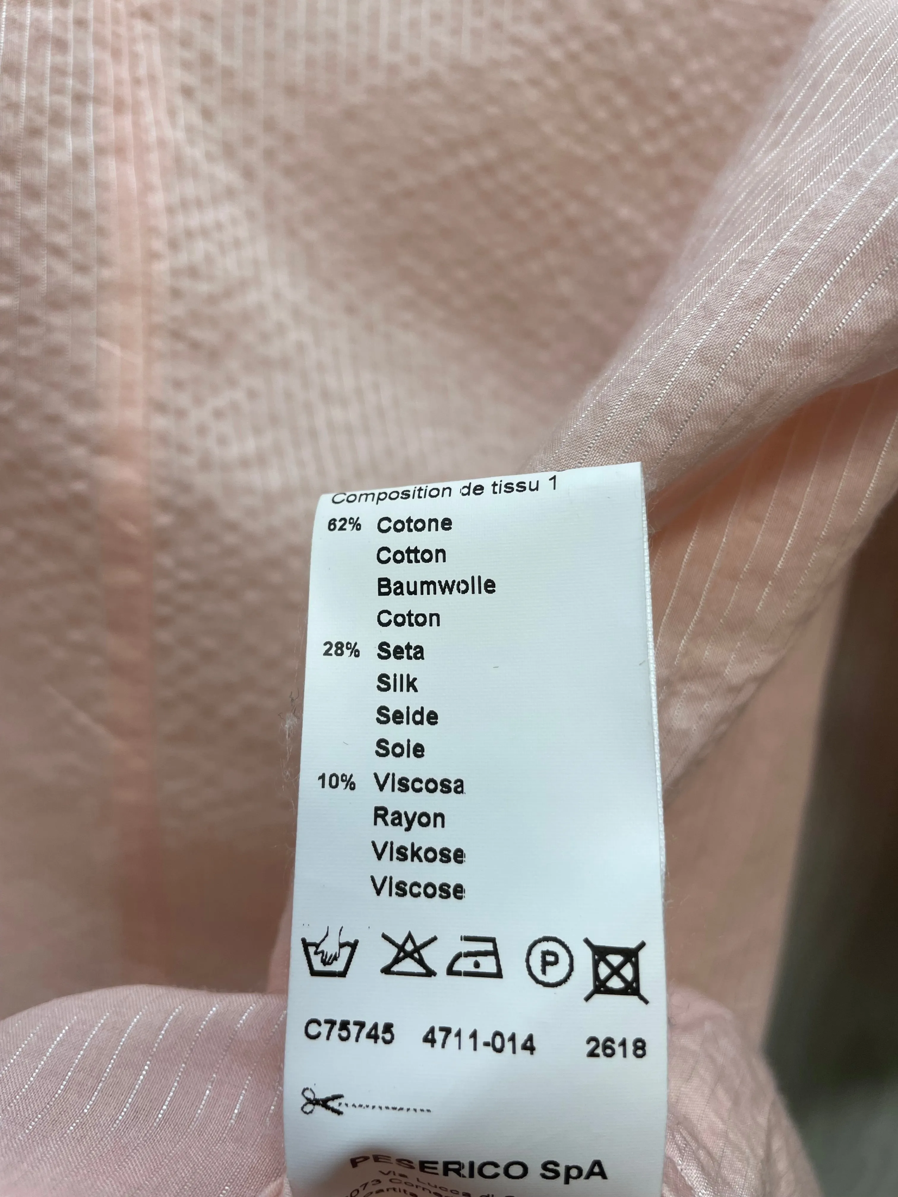 Blouse Ss By PESERICO In Pink, Size:M