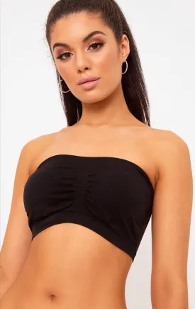 BRA {Break Free} Basic Black Bandeau Bra