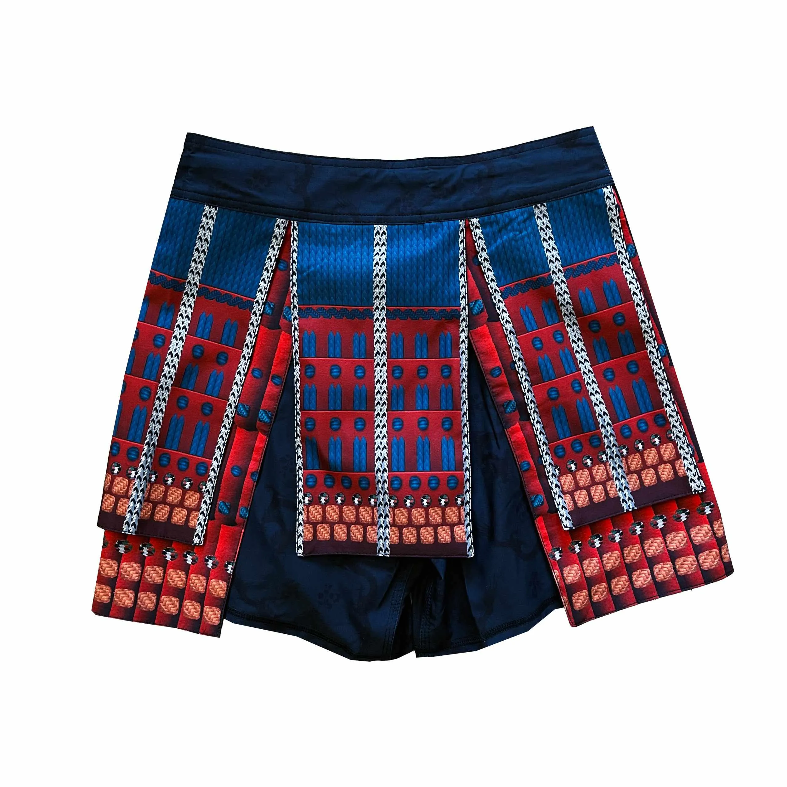 Bushido Samurai Armor Fight Shorts (Red)
