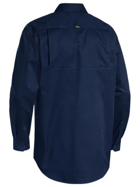 Closed Front Cool Lightweight Drill Shirt - Long Sleeve BSC6820