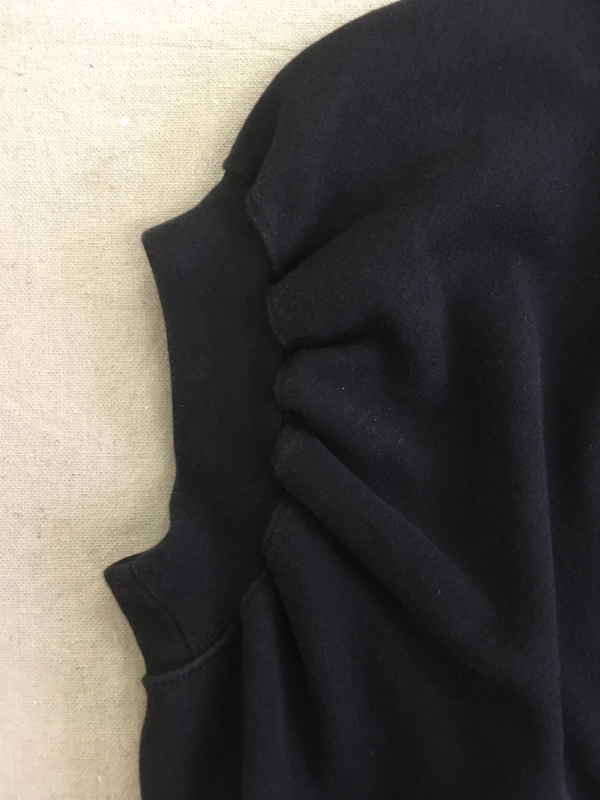 Comme des Garcons 1989 black twisted sweat dress - womens S