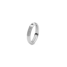 Deluxe CZ Stainless Steel Interchangeable Ring