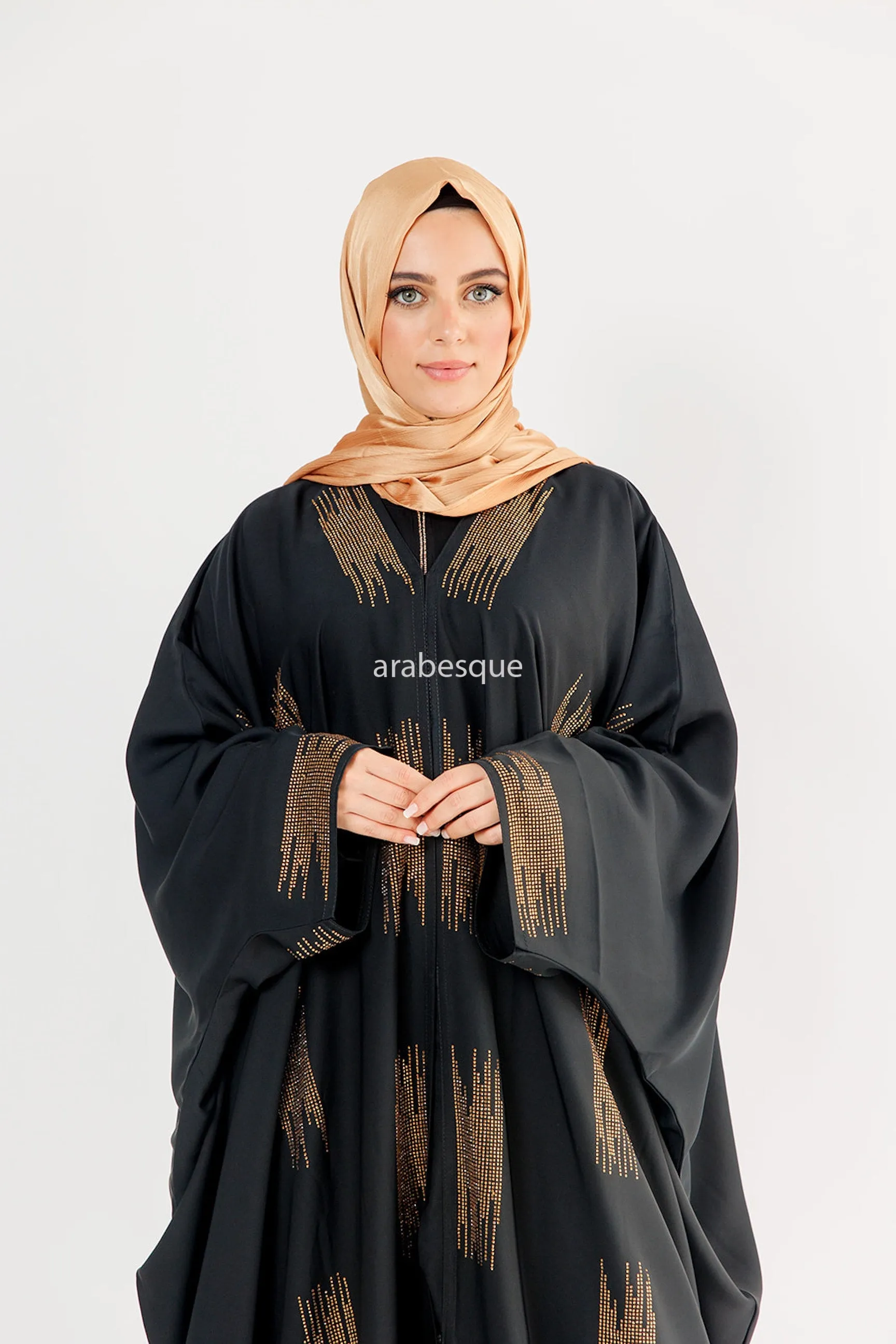Diamante Embellished Open Farasha