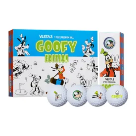 Disney Goofy Volvik Vista 3 Golf Balls