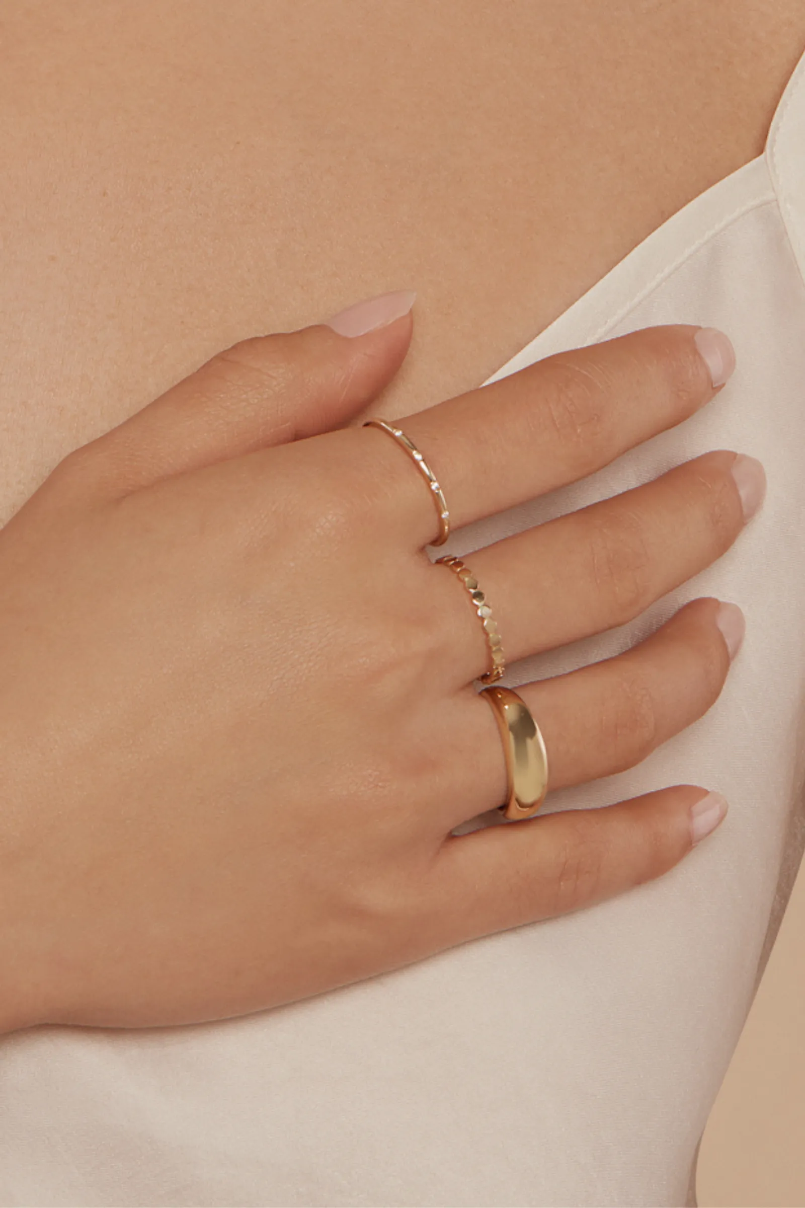 Dotted Ring - 10 Karat Gold