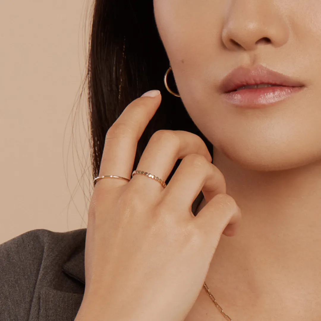 Dotted Ring - 10 Karat Gold