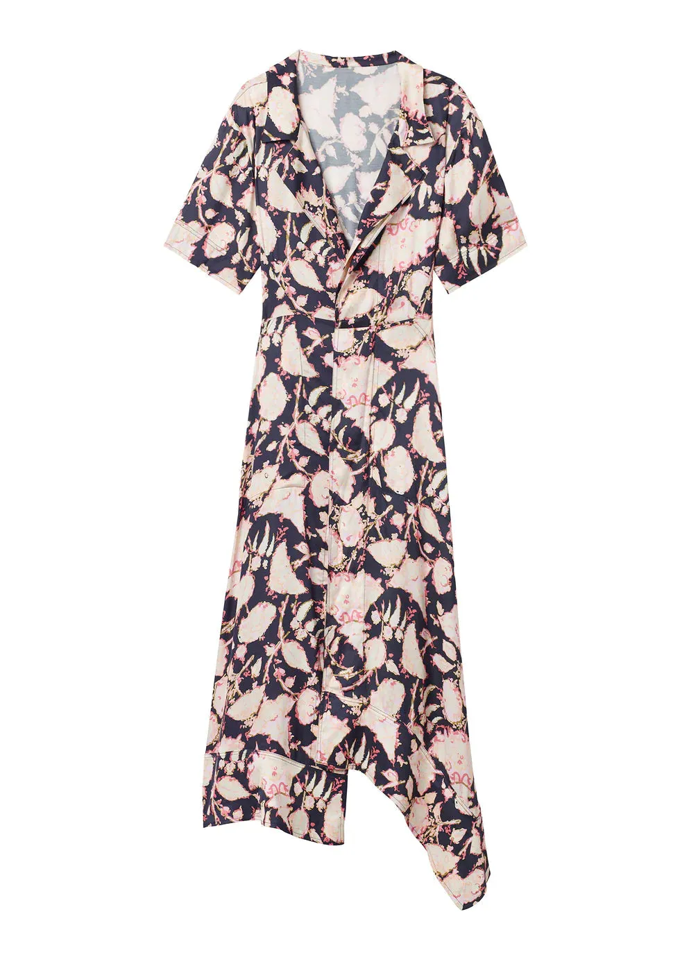 Emery Midi Wrap Dress Maritime Navy Multi