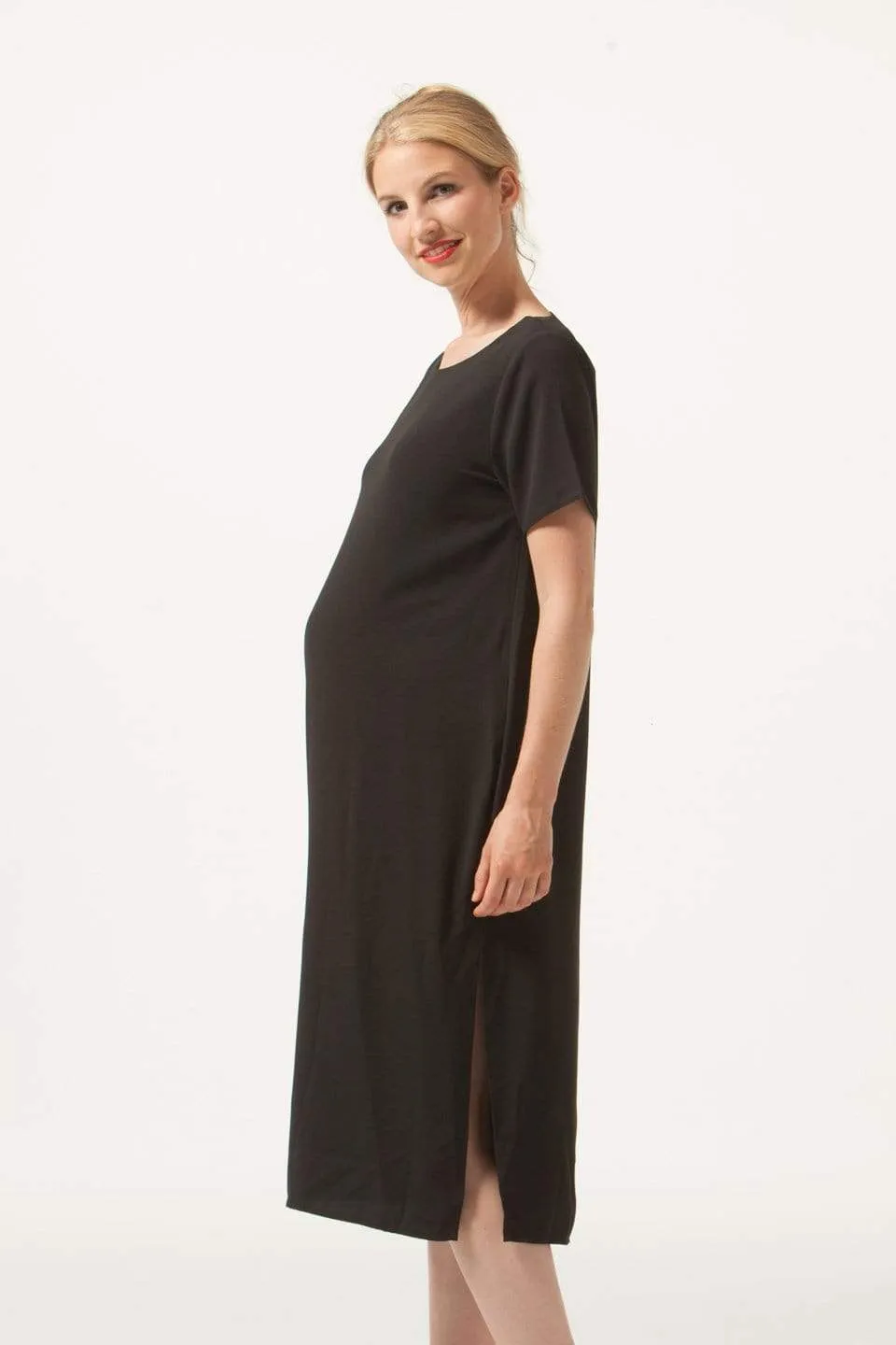 Faithe Nursing Dress Black