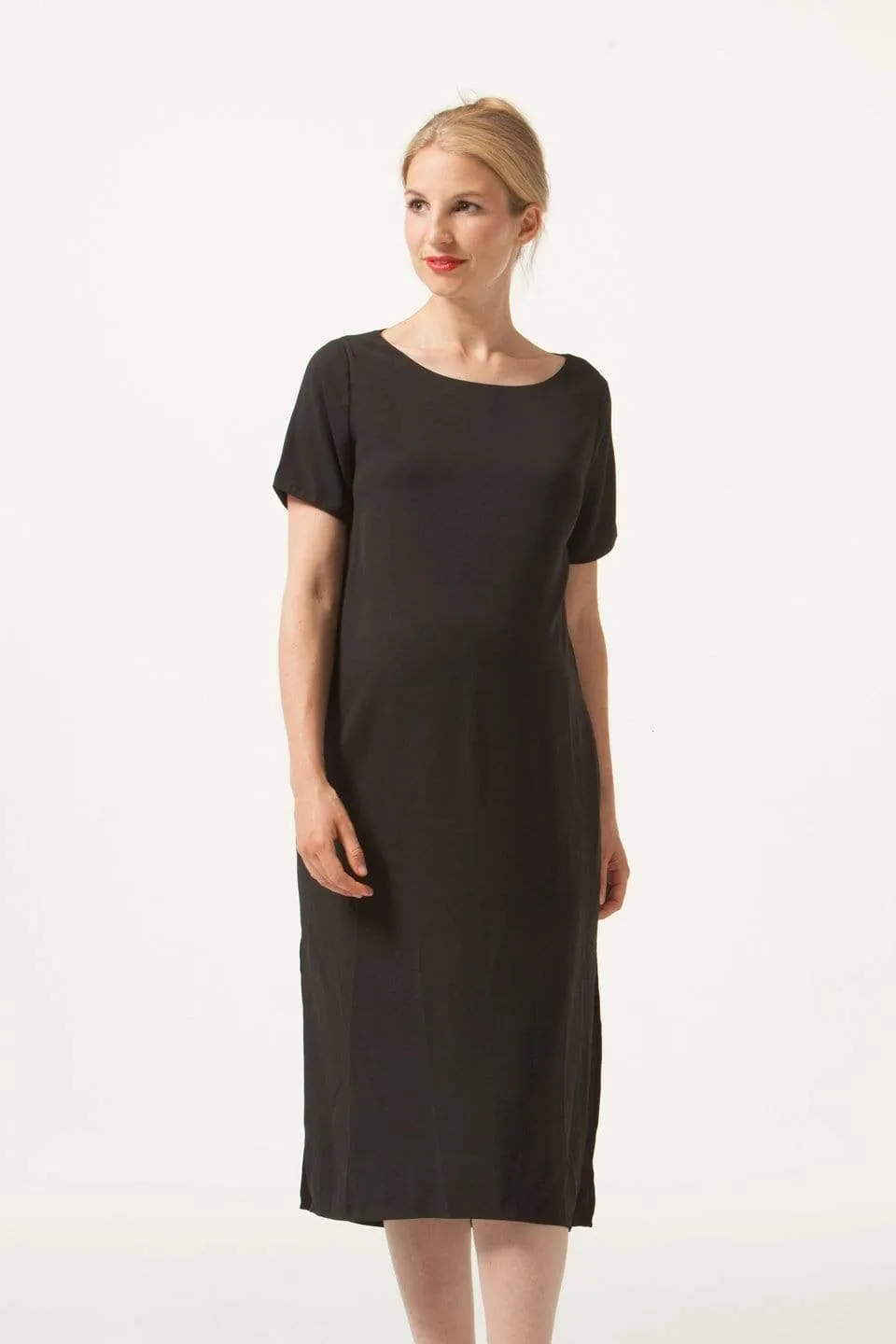 Faithe Nursing Dress Black