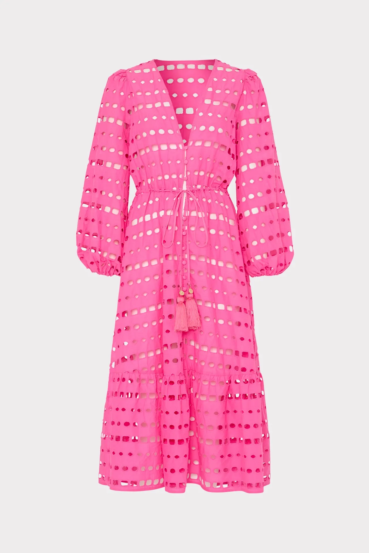 Fiona Geo Eyelet Cover-Up Dress