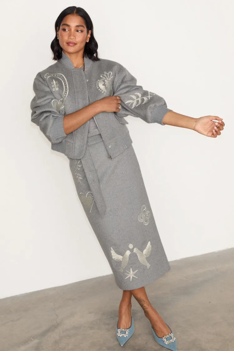 Grey Midnight Romance Jaspre Skirt