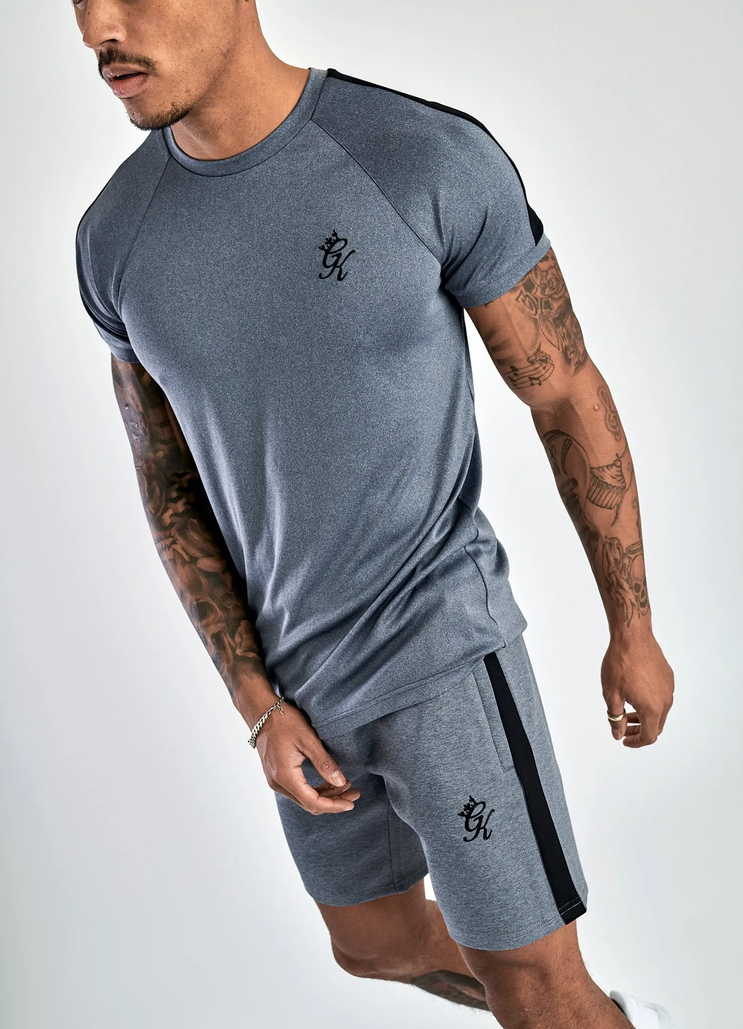 Gym King Nebby Short - Charcoal Marl