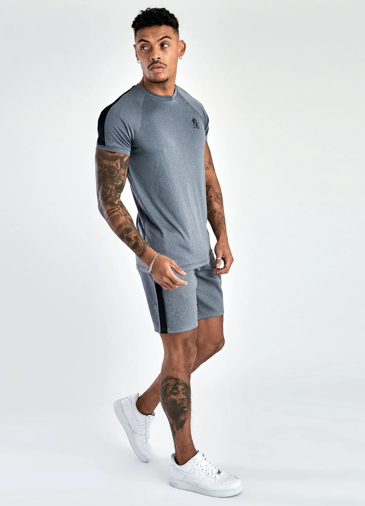 Gym King Nebby Short - Charcoal Marl