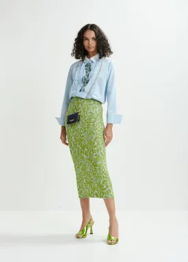 Halpaca Jacquard Skirt