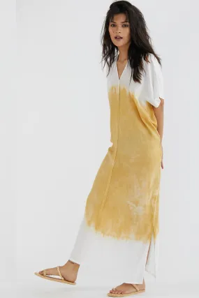 Hand Tye Dye Kaftan Tunic Dress Amandine