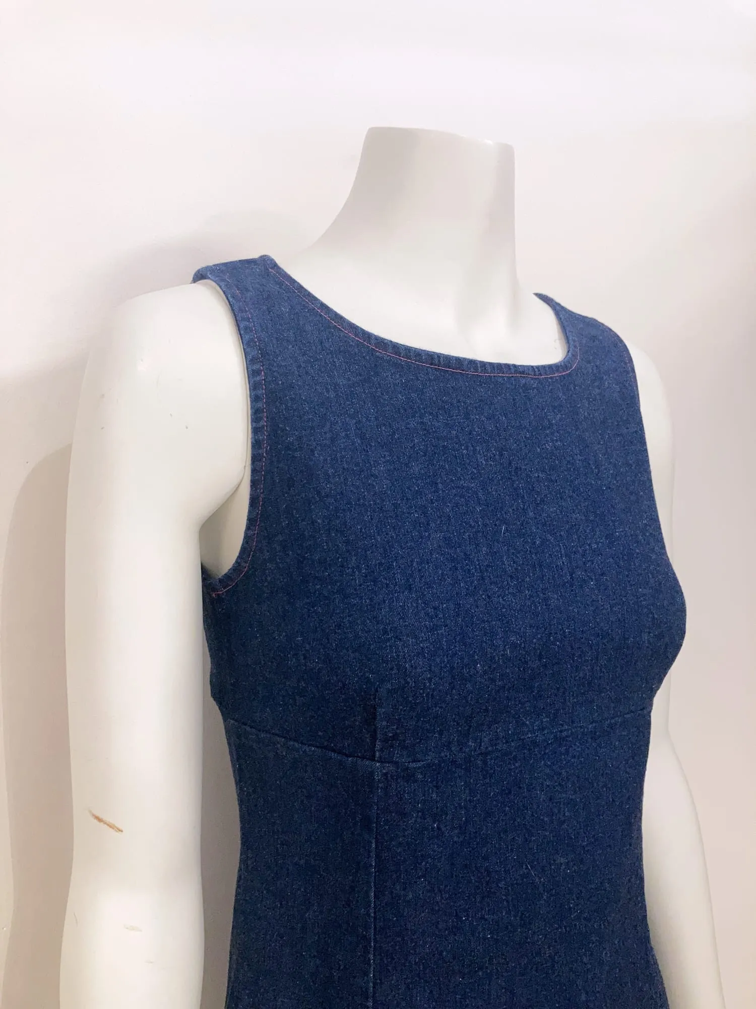 Iceberg History 2000 indigo denim mini dress with looney tunes trim - IT sz 38