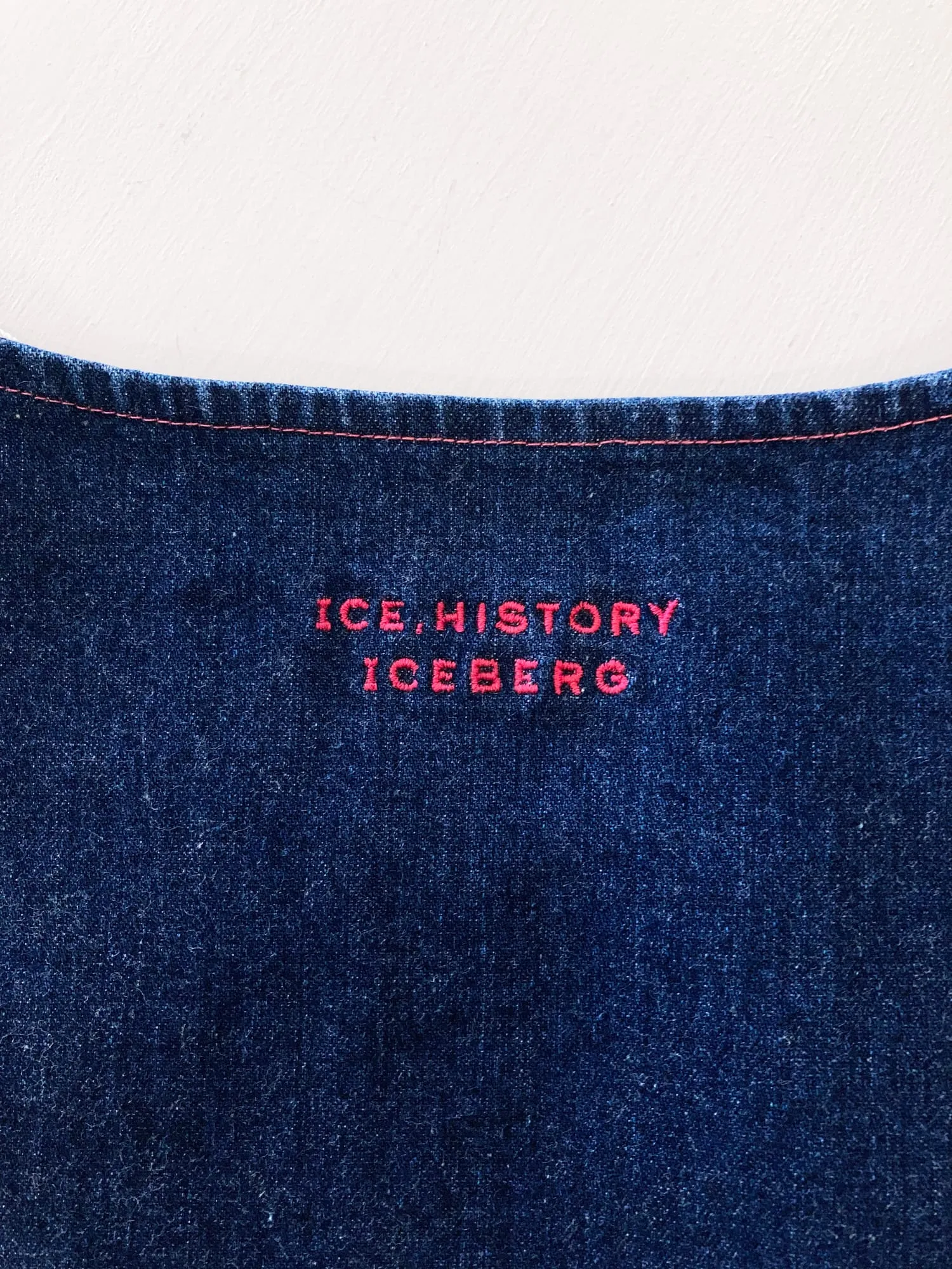 Iceberg History 2000 indigo denim mini dress with looney tunes trim - IT sz 38