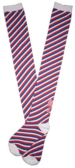 Instant Shipping! Diagonal Stripe Over the Knee Socks (5 Colors)