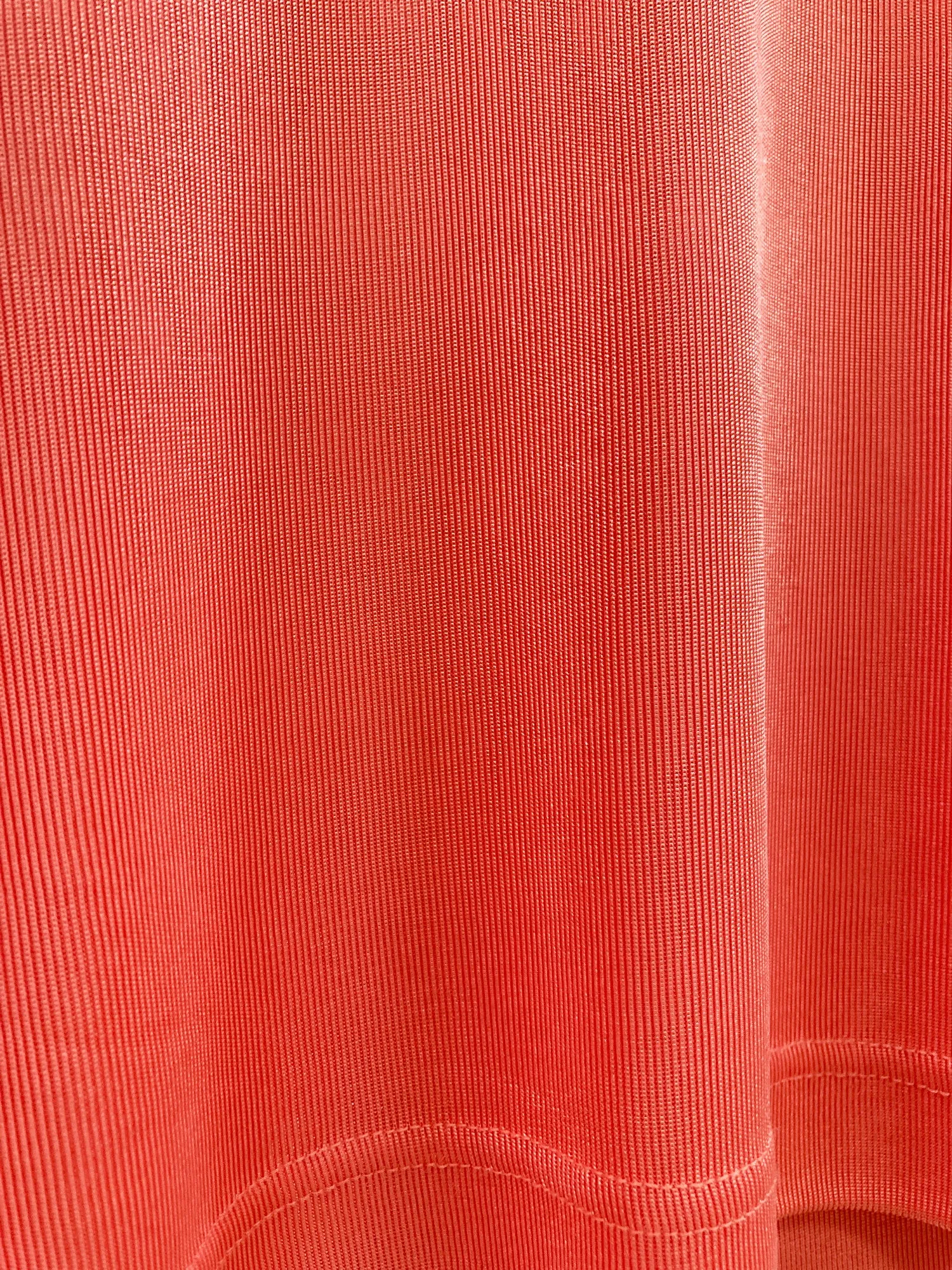 Issey Miyake Permanente 1980s sheeny pink rib knit sleeveless top