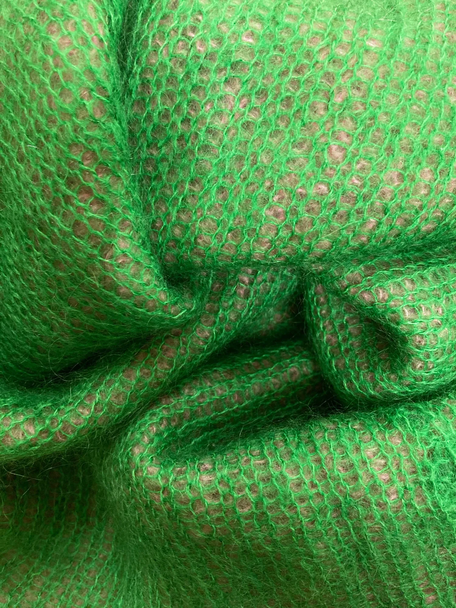 Junya Watanabe Comme des Garcons 1999 pink green reversible turtleneck - XS