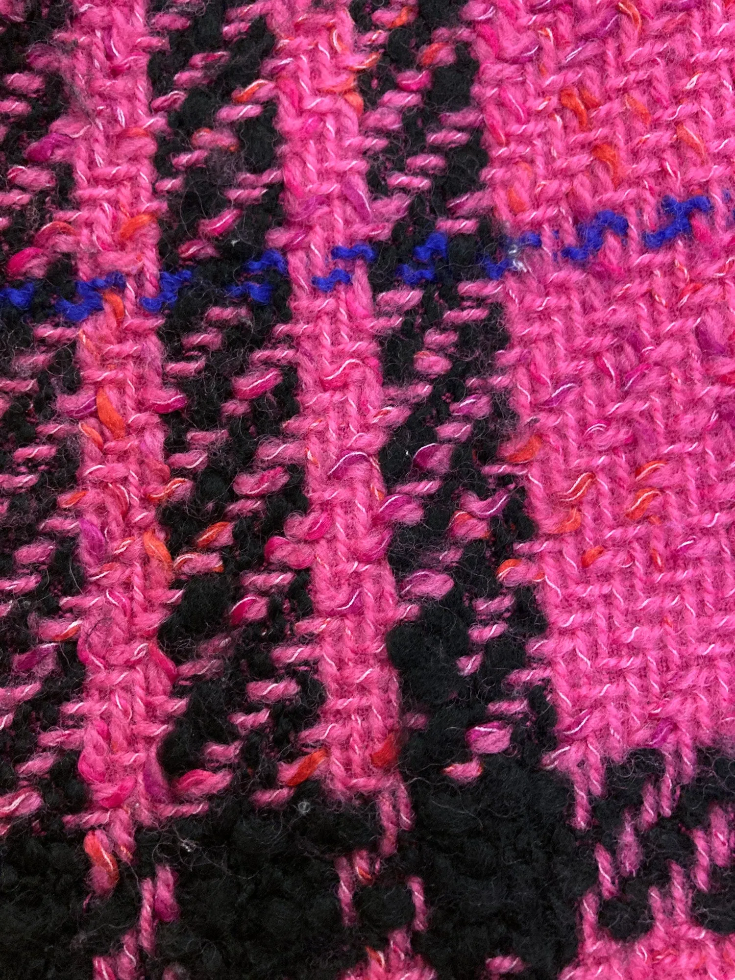 Junya Watanabe Comme des Garcons AW2001 pink black wool check trousers - sz S