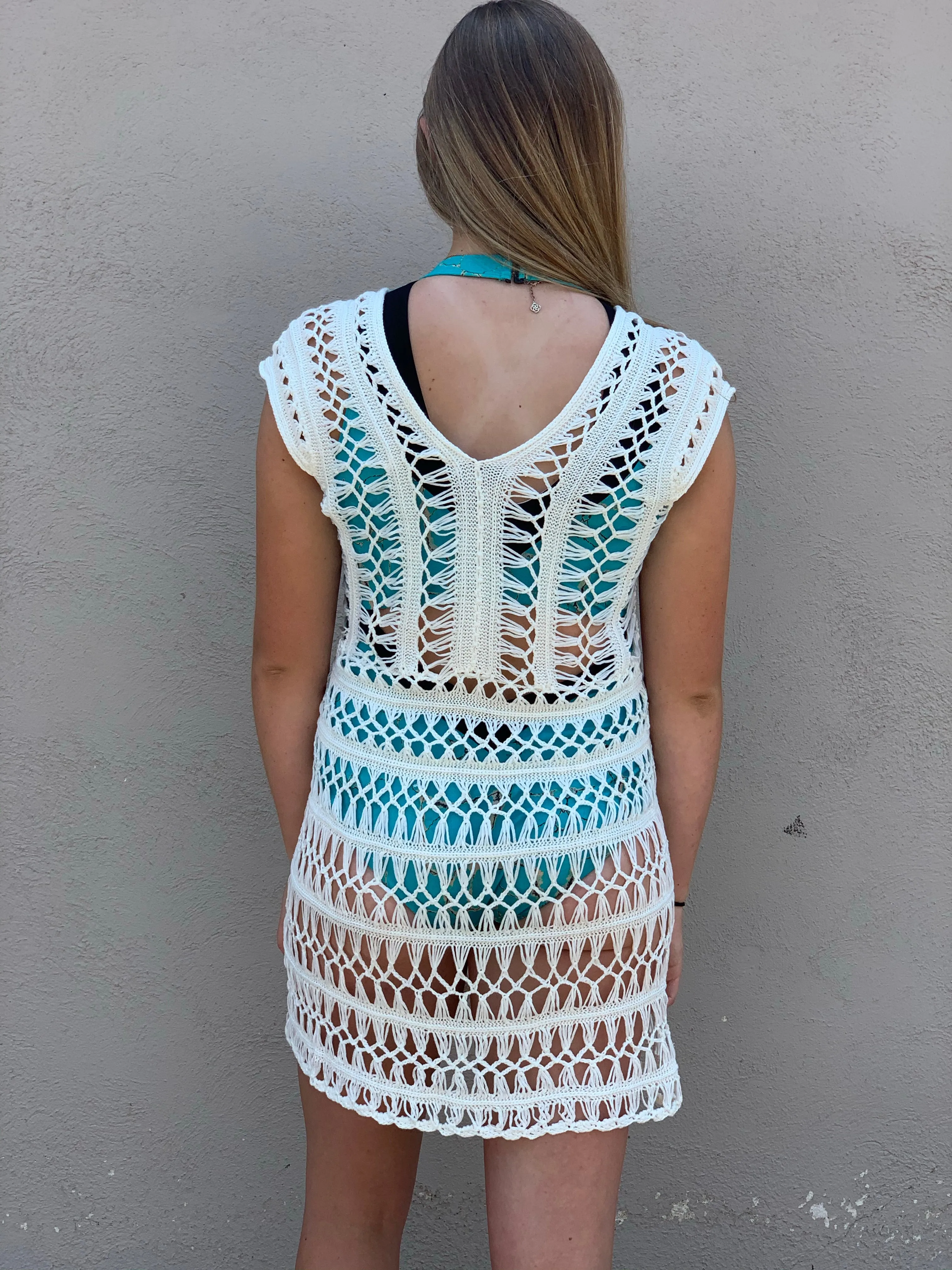Lace Crochet Dress or Swim Cover