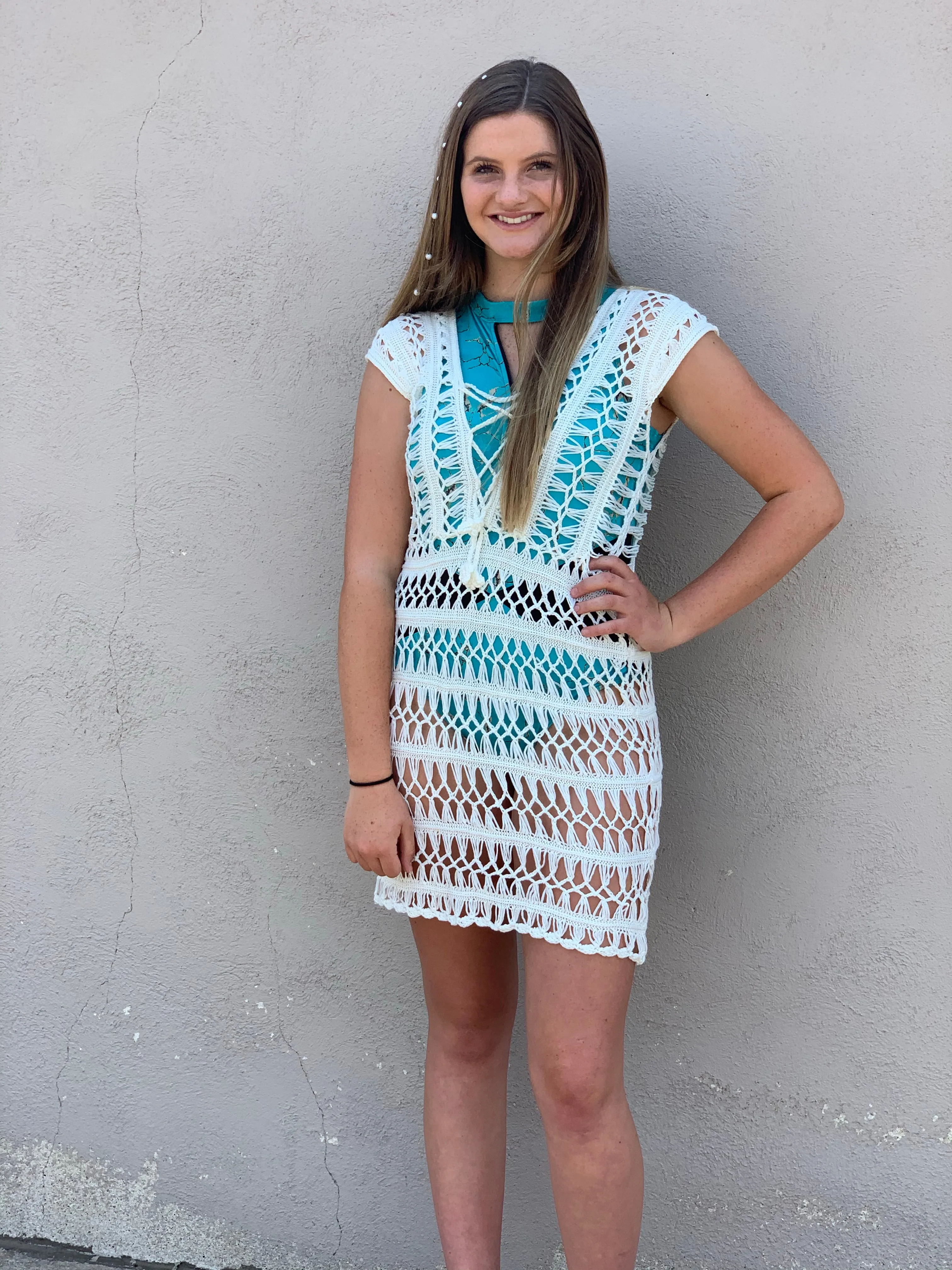 Lace Crochet Dress or Swim Cover