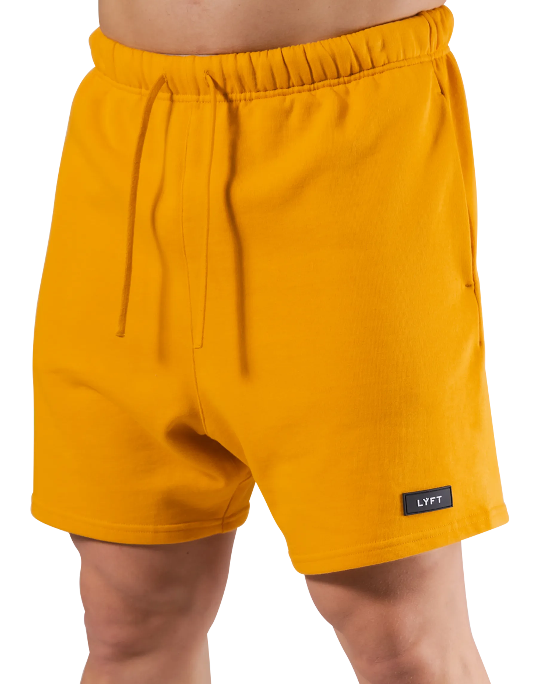 Logo Wappen Sweat Shorts - Yellow