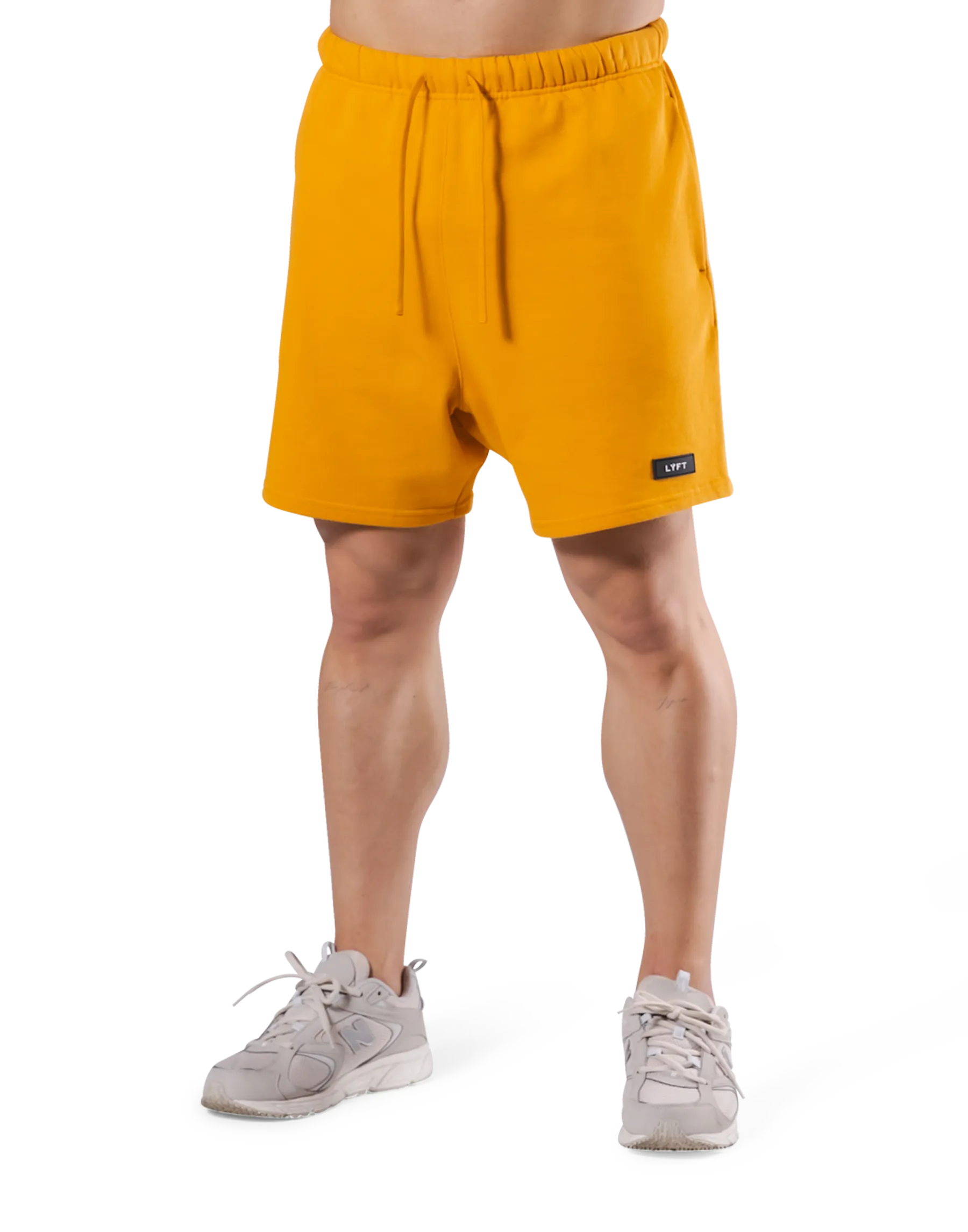 Logo Wappen Sweat Shorts - Yellow