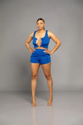 Make A Move Short Set- Royal Blue